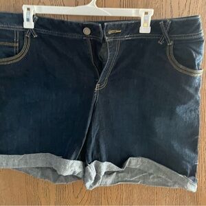 Lane Bryant Dark Blue Jean Shorts